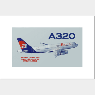 airbus A320 TSHIRT Posters and Art